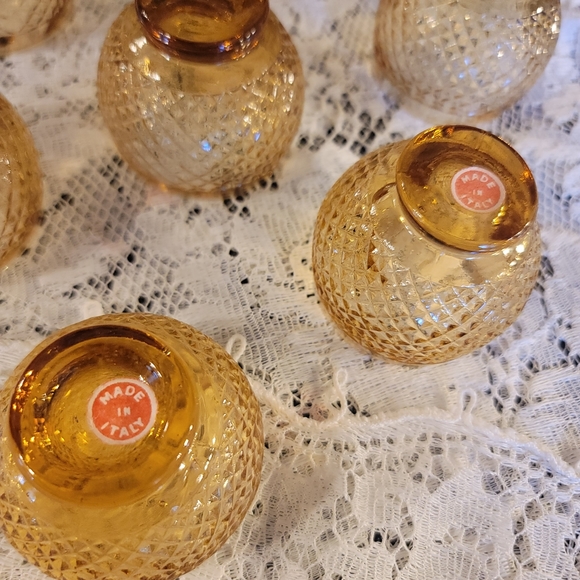 MCM Empoli Amber Glass Decanter Set - Picture 8 of 15